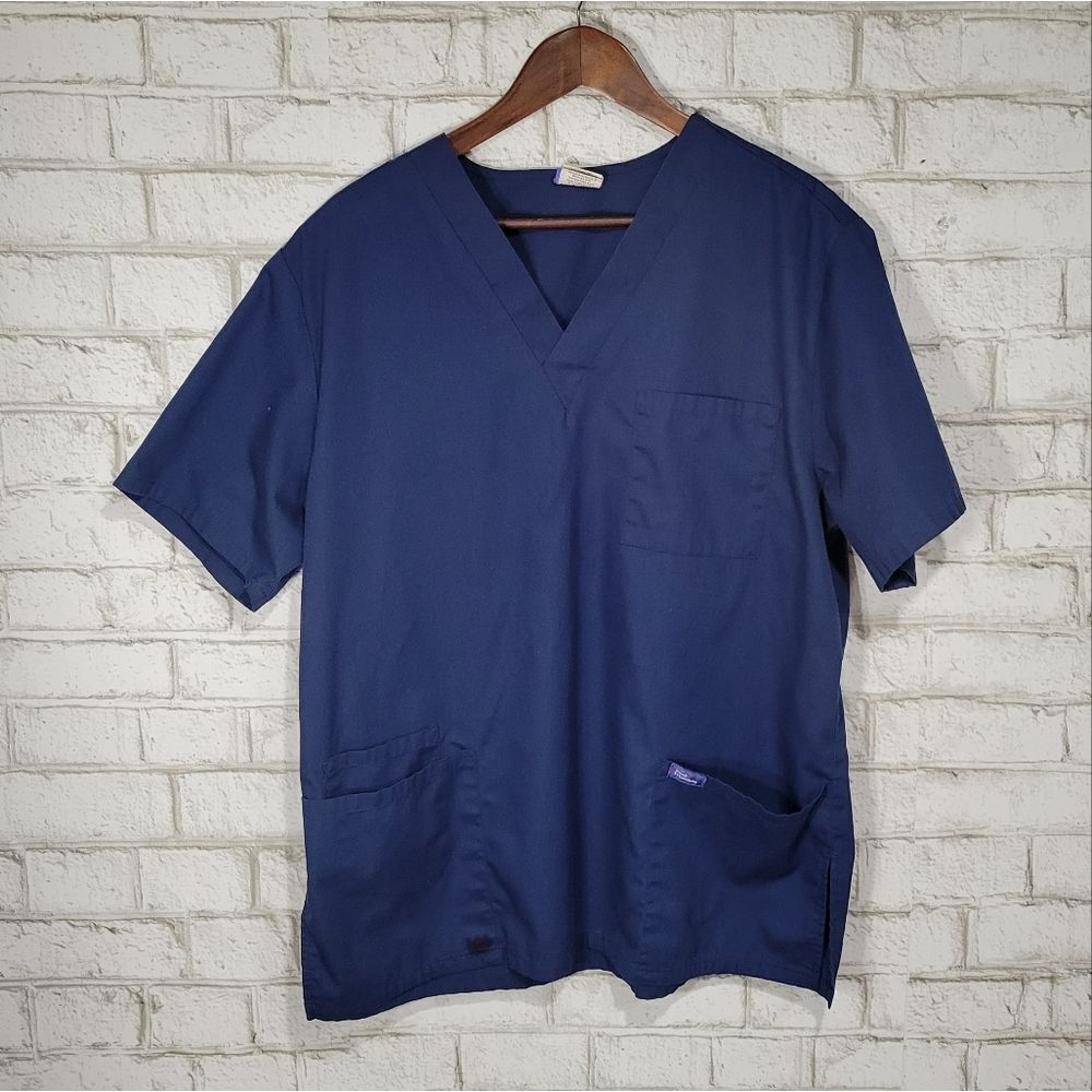 Scrub Solutions navy scrub top